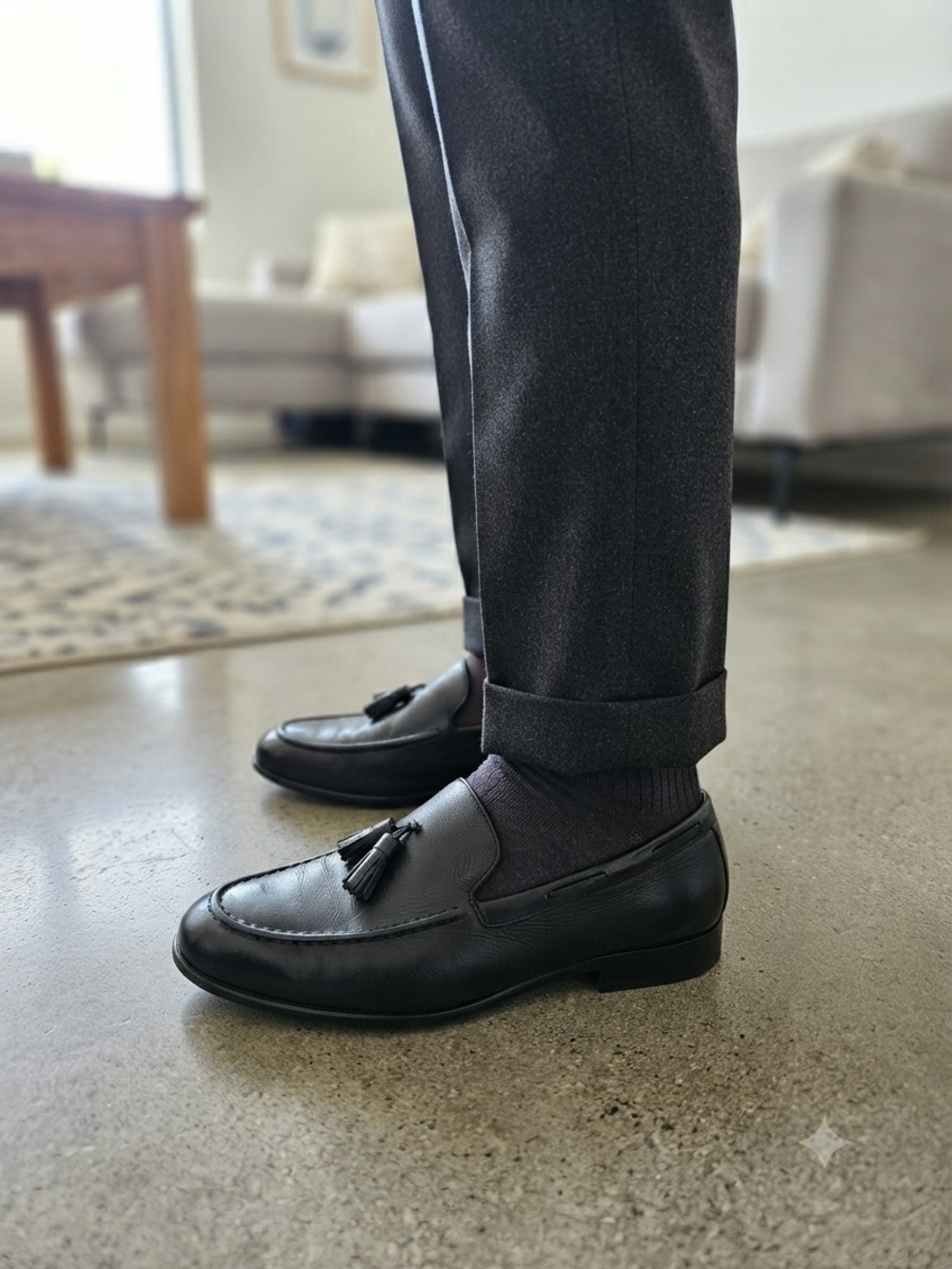 Gentle Souls by Kenneth Cole Men's Leather Tassel Loafers